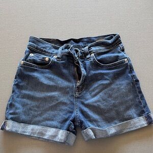 Weekday Dark Blue Women's Jean Shorts